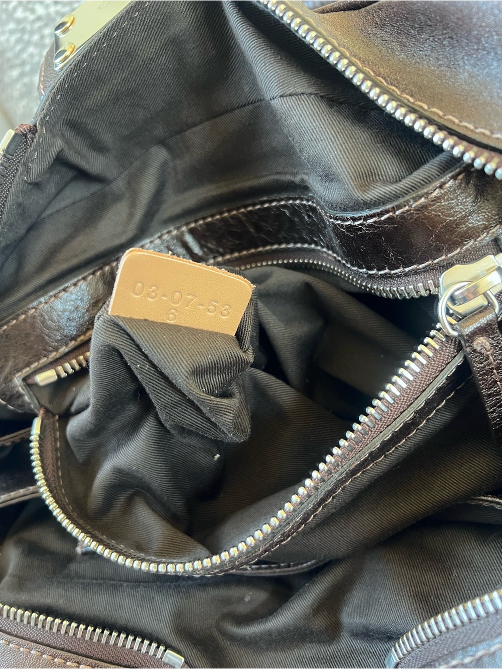 Chloe Paddington Dark Brown Leather Handbag with Gold Accents - Picture 10 of 14
